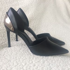 Delman Brice Pointed-Toe D’Orsay Pumps